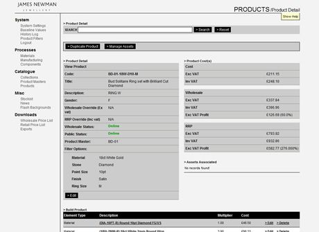 Part of the complex CMS system. This page shows the product creation, where the administrator creates a product and assigns make-up for that product. Part of the complex CMS system. This page shows the product creation, where the administrator creates a product and assigns make-up for that product.